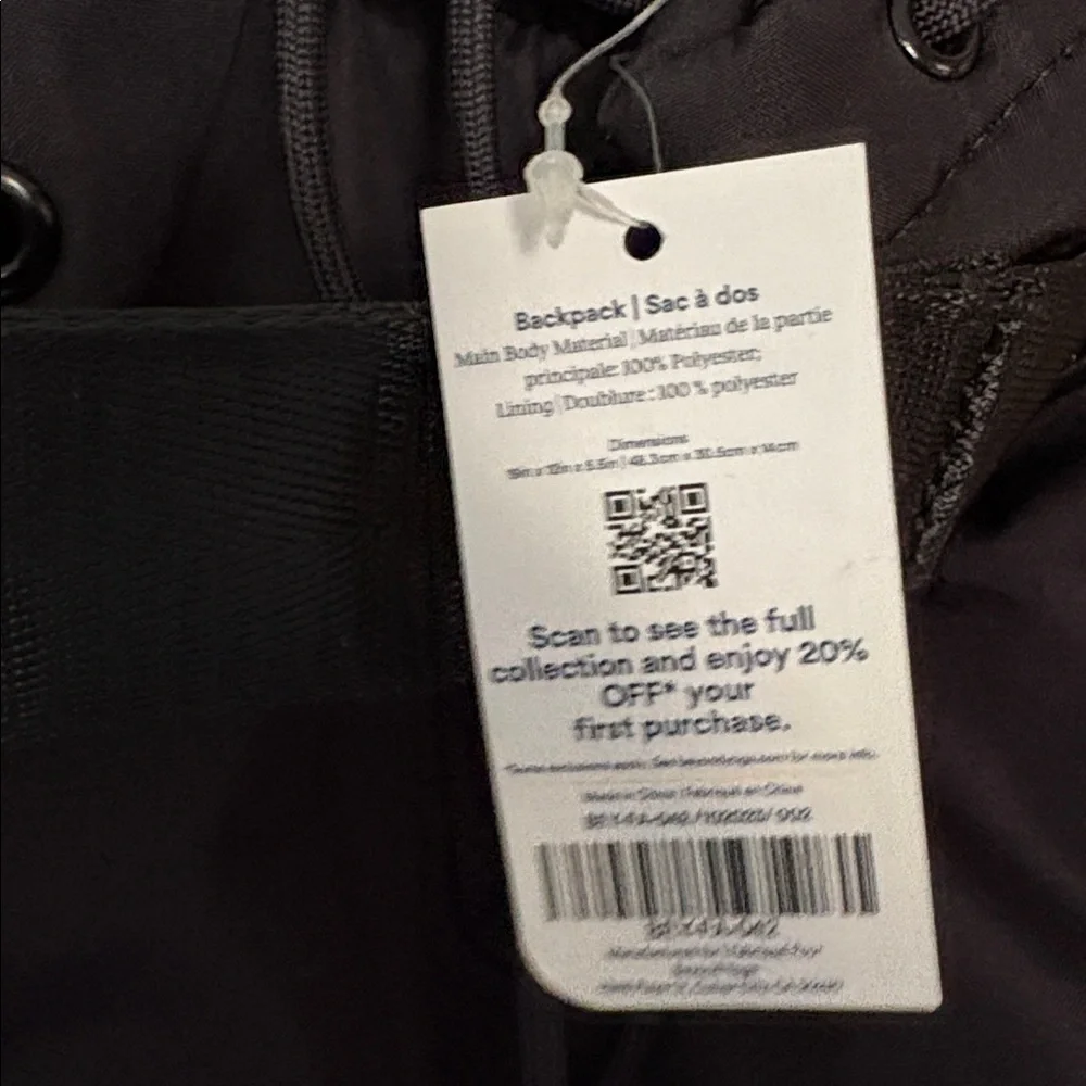 Beyond Yoga NWT black Drawstring Backpack